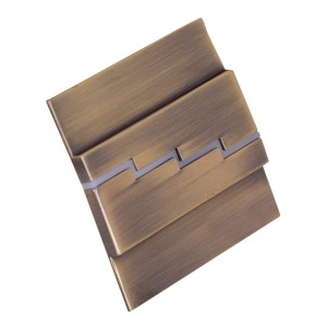 Oprawa schodowa natynkowa SECTORA 6000K - mosiądz