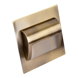 Oprawa schodowa podtynkowa CODERUS 3000K - mosiądz