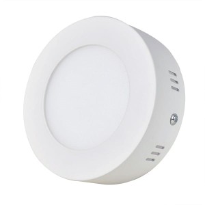 Panel natynkowy LED okrągły 6W 3500K BIAŁY CIEPŁY