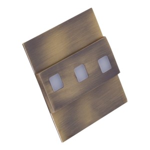 Oprawa schodowa natynkowa DEMOSTO 3000K - mosiądz