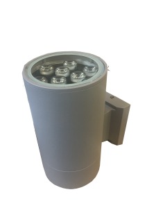 Lampa elewacyjna LED 9W szara jednostronna