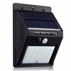 Lampa LED solarna 20xSMD czujnik zmierzchu