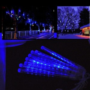 Świąteczny sopel meteor LED SMD3528 12V 500mm*12 Blue