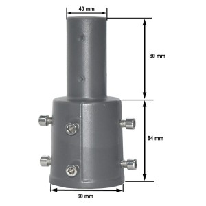Uchwyt adapter lampy ulicznej 40/60mm