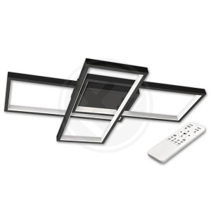 Żyrandol LED ORIO 72W 56x37x8 cm czarny