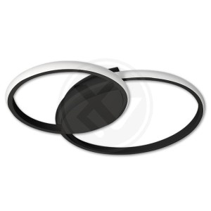 Żyrandol LED PHINO 60W 48x35x6 cm czarny
