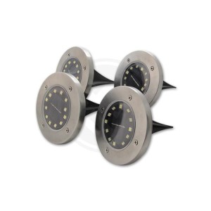 Lampa LED solarna 12xSMD wbijana ogrodowa - 4 szt