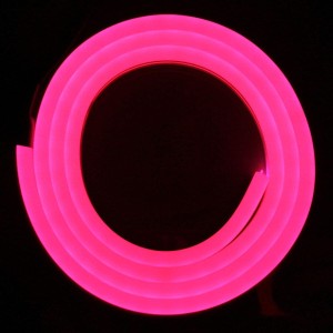 Neon FLEX 6x12mm 24V 12W/m IP65 RÓŻANY 1m