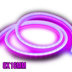 Neon FLEX 8x16mm 24V 12W/m IP65 FIOLETOWY 1m