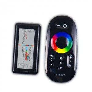 Sterownik RGBW dotykowy 24A 288W RF CZARNY