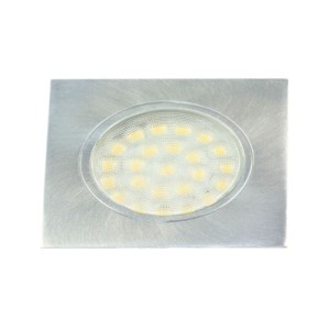 Oprawa meblowa 24SMD kwadratowa - aluminium
