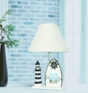 Lampa stojąca, nocna z ramką na zdjęcia LATARNIA