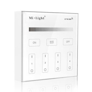 PANEL ŚCIENNY Mi-Light 230V RF 2.4G 4 STR MONO