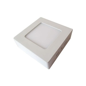 Panel natynkowy LED kwadratowy 6W 3500K BIAŁY CIEPŁY