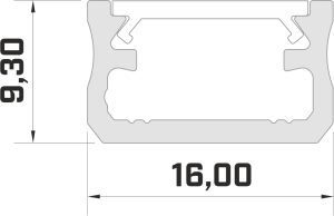 Profil aluminiowy głębszy 2m ANODOWANY
