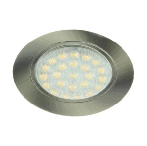 Oprawa meblowa 24SMD okrągła - satyna